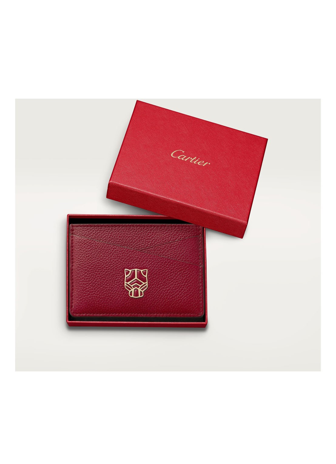 Cartier Panthère de Cartier pasjeshouder van kalfsleer CRL3002074 - detail 4 bordeauxrood