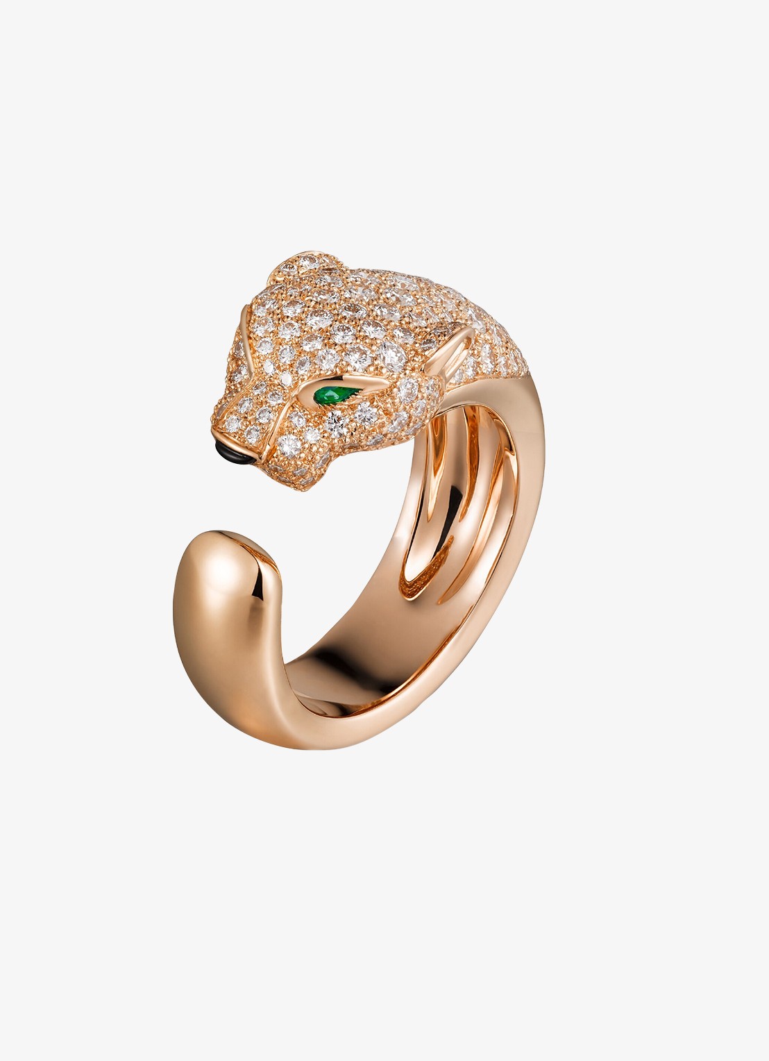 Cartier Panthère de Cartier ring, middel model van 18 karaat roségoud met 1.15 ct diamant CRN4742200 - achterkant 7 roségoud
