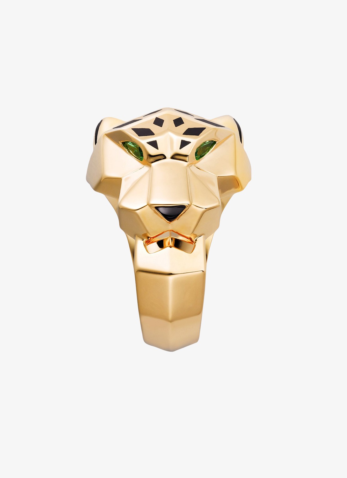 Cartier Panthère de Cartier ring van 18 karaat geelgoud met onyx en tsavoriet granaat CRB40741 - detail 5 geelgoud