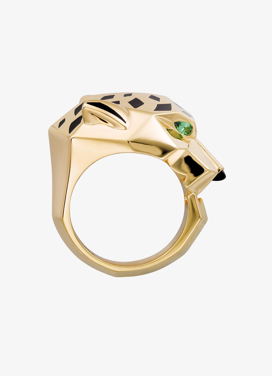 Cartier Panthère de Cartier ring van 18 karaat geelgoud met onyx en tsavoriet granaat CRB40741 - detail 6 geelgoud