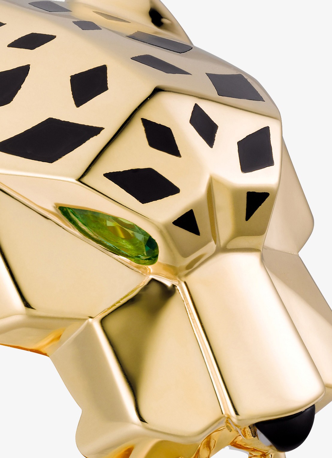 Cartier Panthère de Cartier ring van 18 karaat geelgoud met onyx en tsavoriet granaat CRB40741 - detail 8 geelgoud