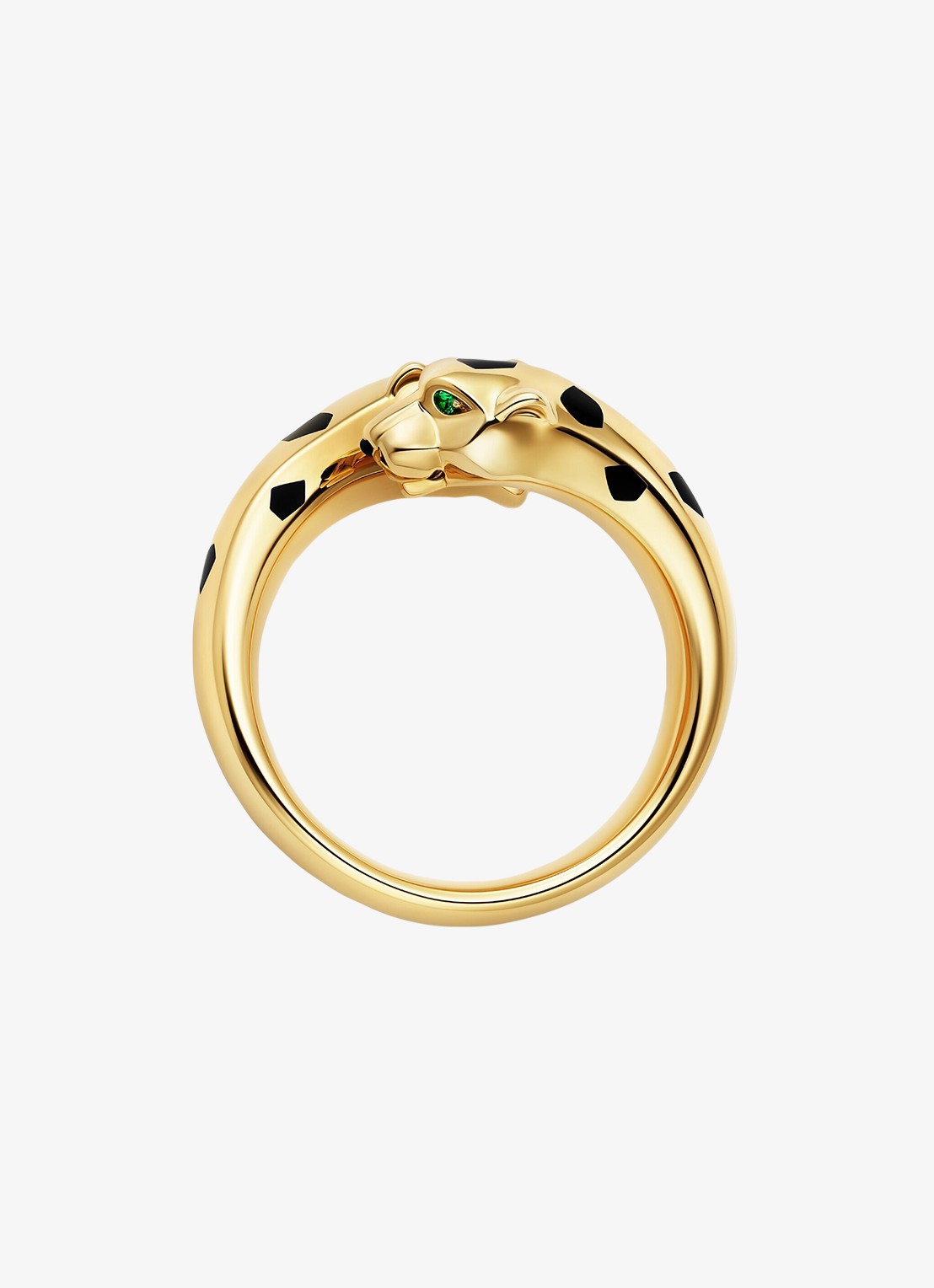 Cartier Panthère de Cartier ring van 18 karaat geelgoud met onyx en tsavoriet granaat CRB42401 - detail 4 geelgoud