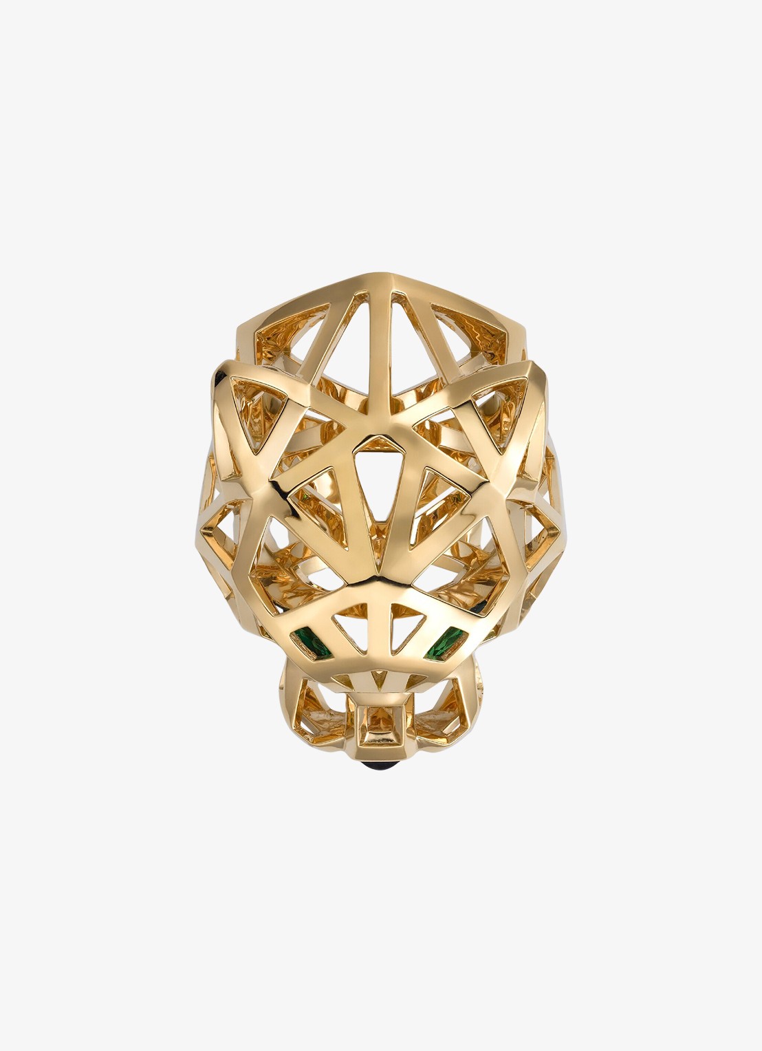 Cartier Panthère de Cartier ring van 18 karaat geelgoud met onyx en tsavoriet granaat CRN47225 - detail 4 geelgoud