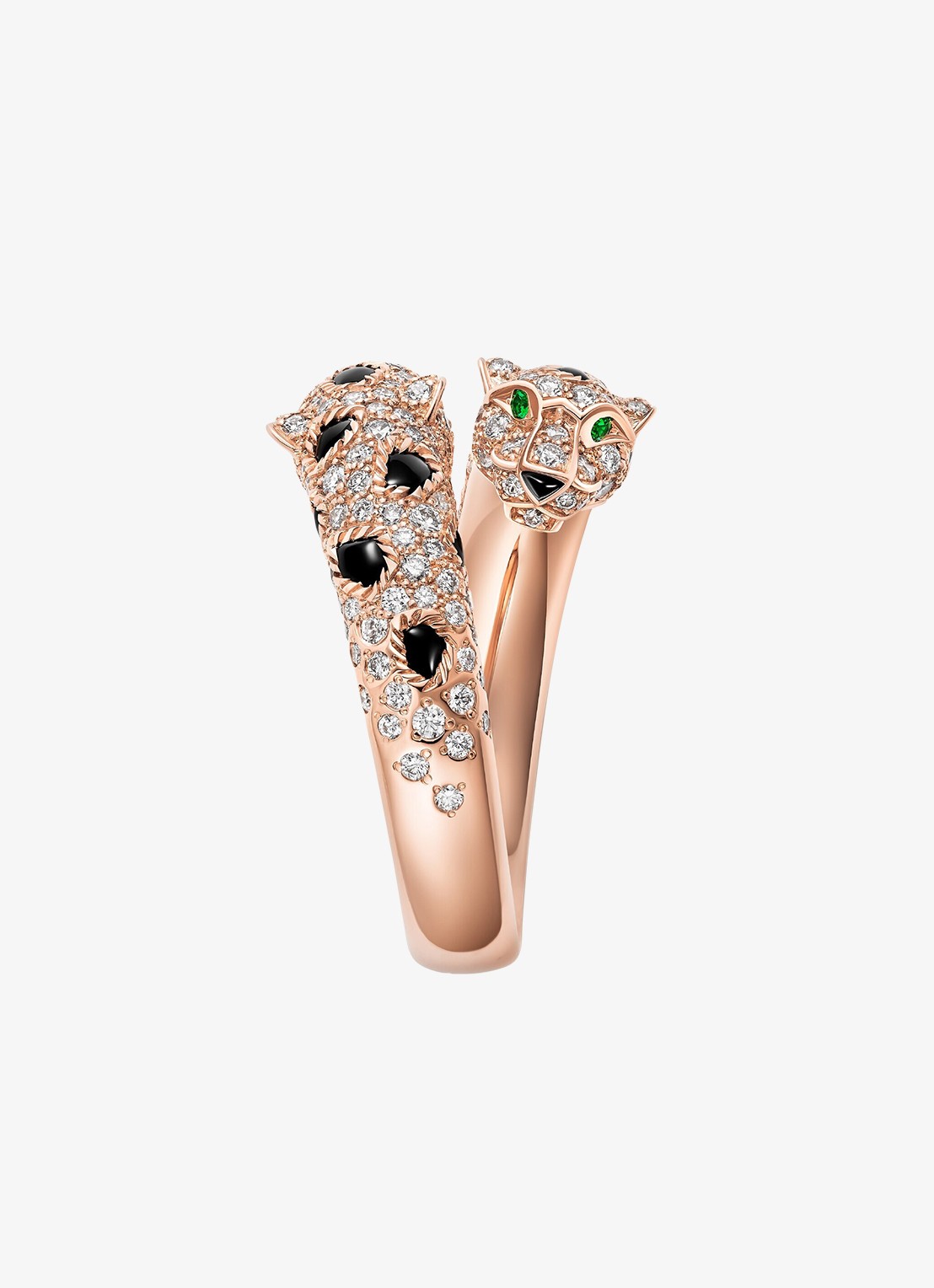 Cartier Panthère de Cartier ring van 18 karaat roségoud met onyx, smaragd en 0.92 ct diamant CRN4802600 - detail 2 roségoud