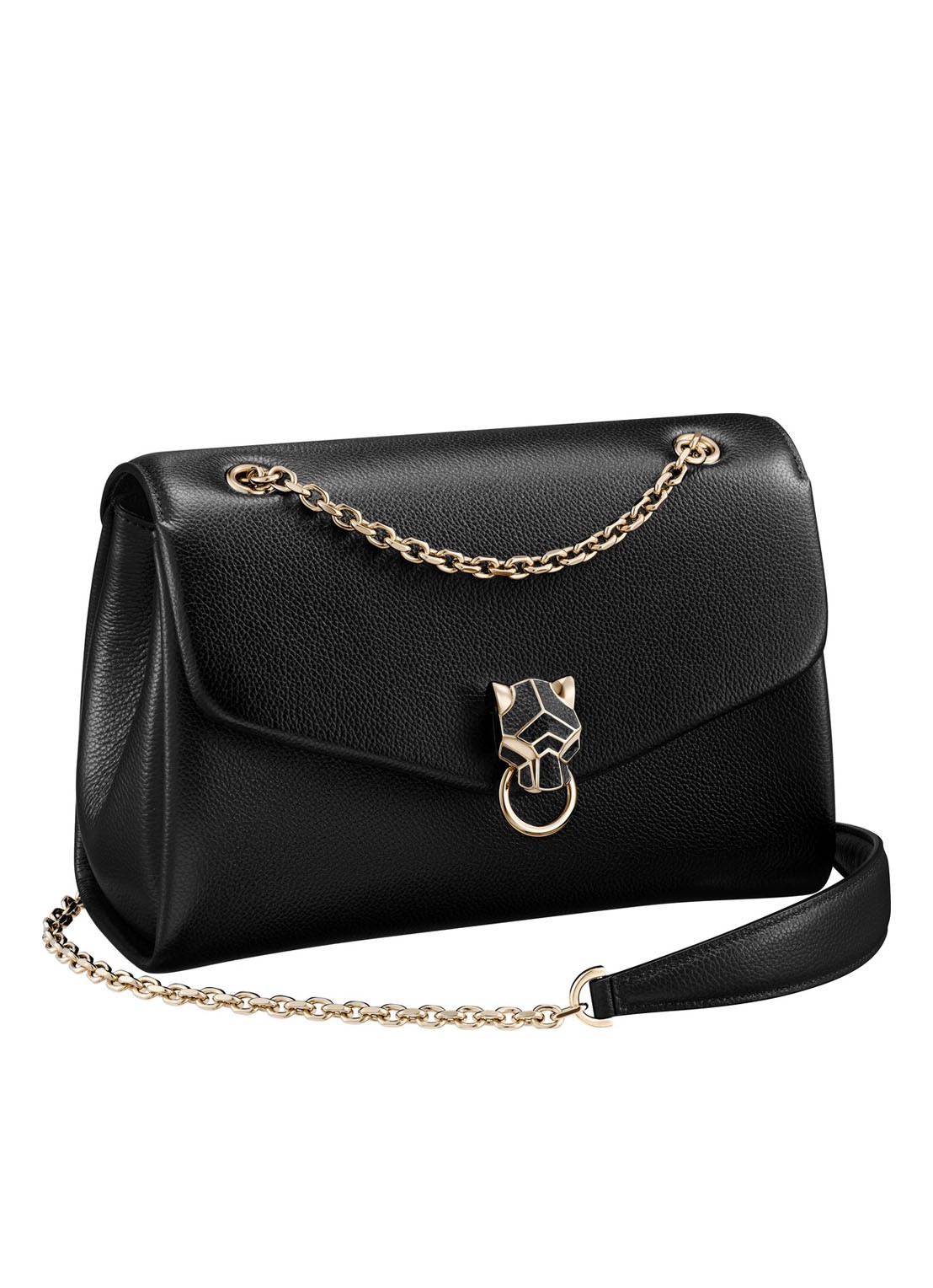 Cartier Panthère de Cartier Small Chain schoudertas van kalfsleer CRL1002352 - voorkant 5 zwart
