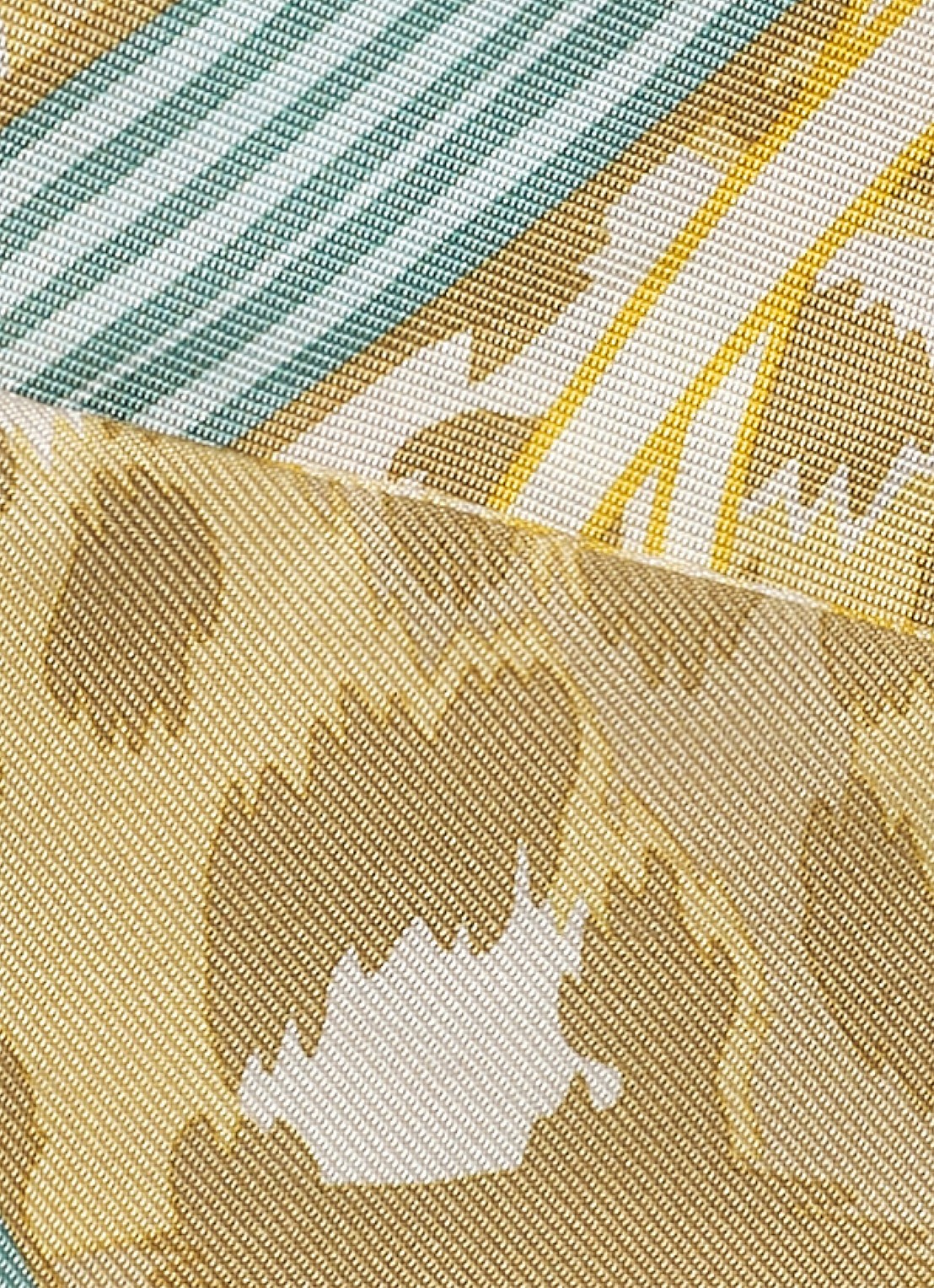 Cartier Panthère in the Jungle sjaal van zijde 105 x 6 cm CROS000262 - detail 3 beige