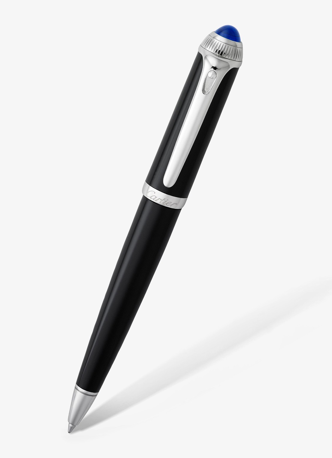 Cartier R de Cartier balpen met composiet CROP000329 - voorkant 2 zwart