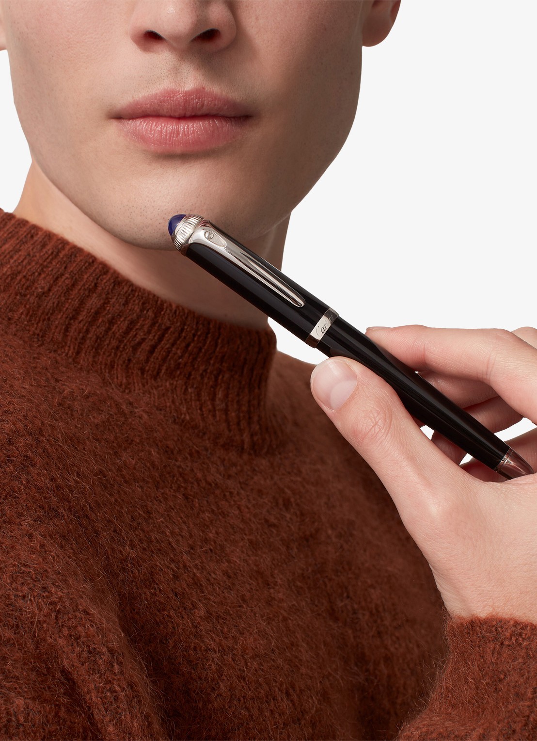 Cartier R de Cartier pen met composiet CROP000209 - achterkant 8 zwart