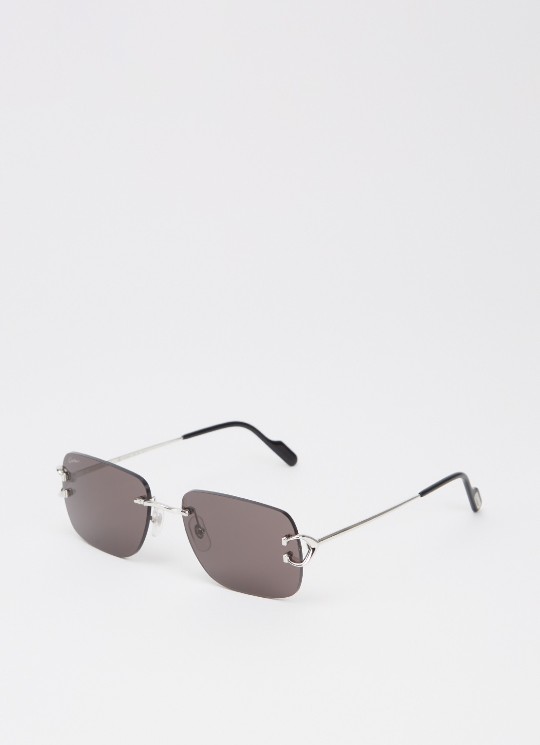 Cartier Retro zonnebril CT0330S - voorkant 4 zilver