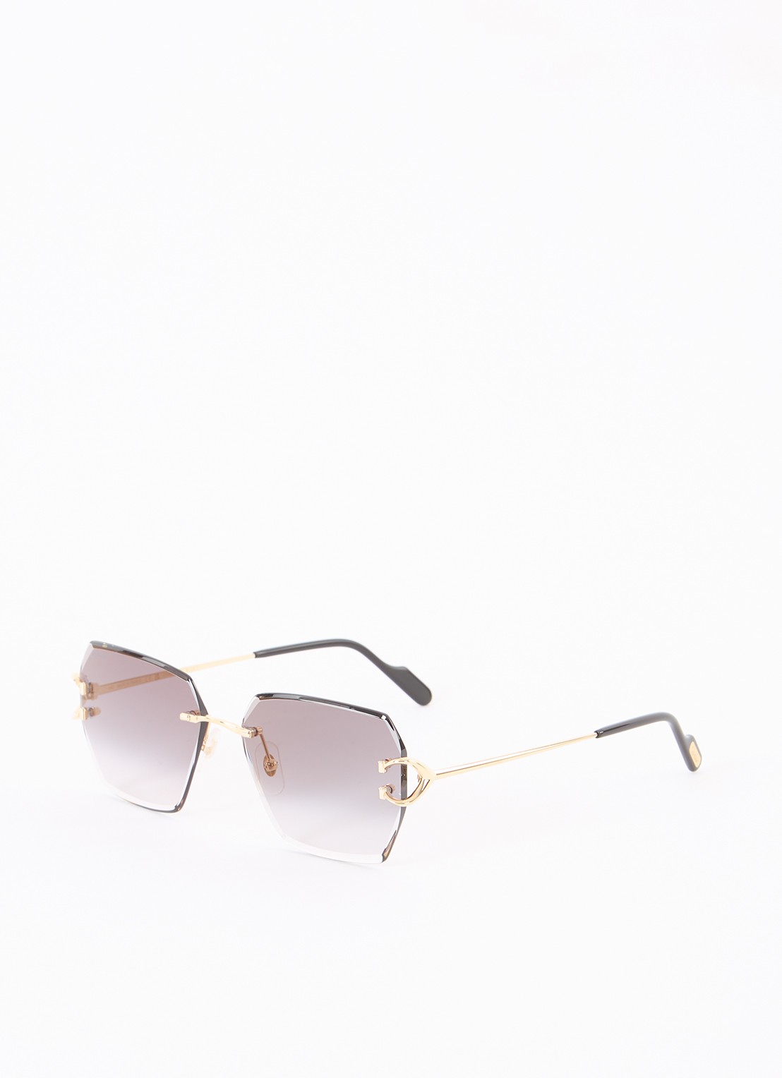 Cartier Retro zonnebril CT0466S - voorkant goud