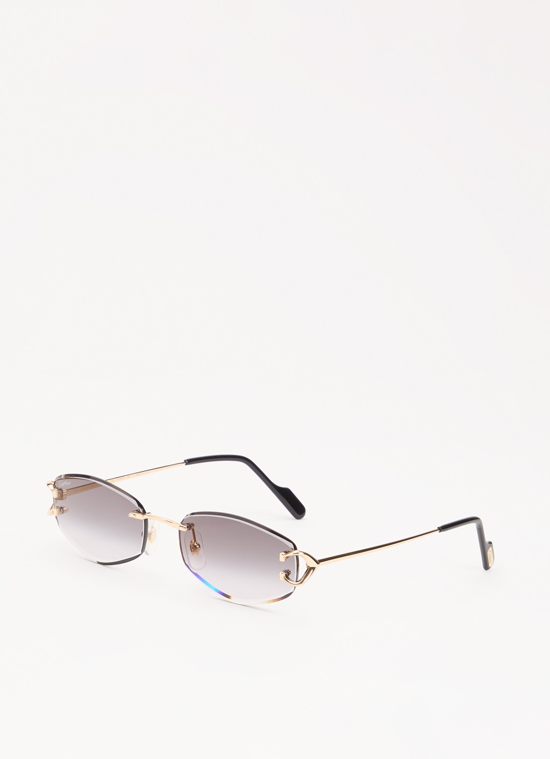 Cartier Retro zonnebril CT0467S - voorkant goud