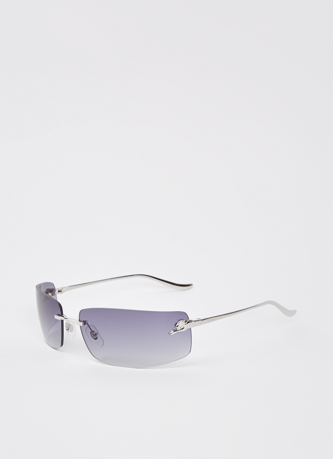 Cartier Retro zonnebril CT0503S - voorkant zilver