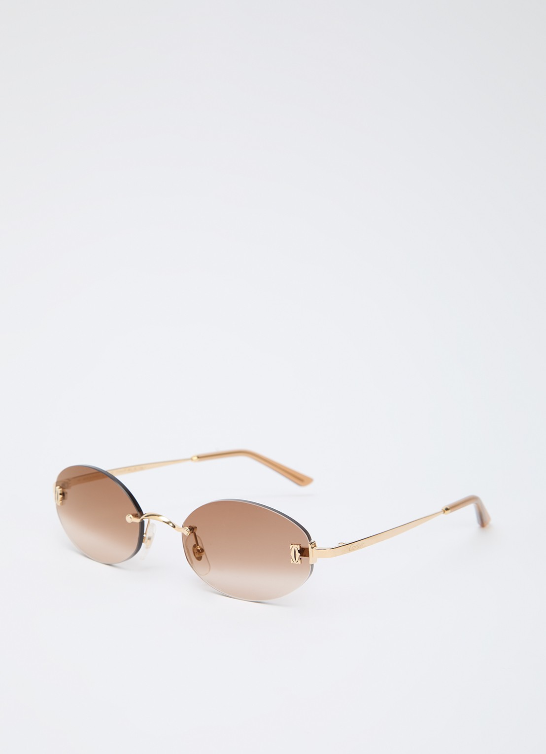 Cartier Retro zonnebril CT0529S - voorkant 4 goud
