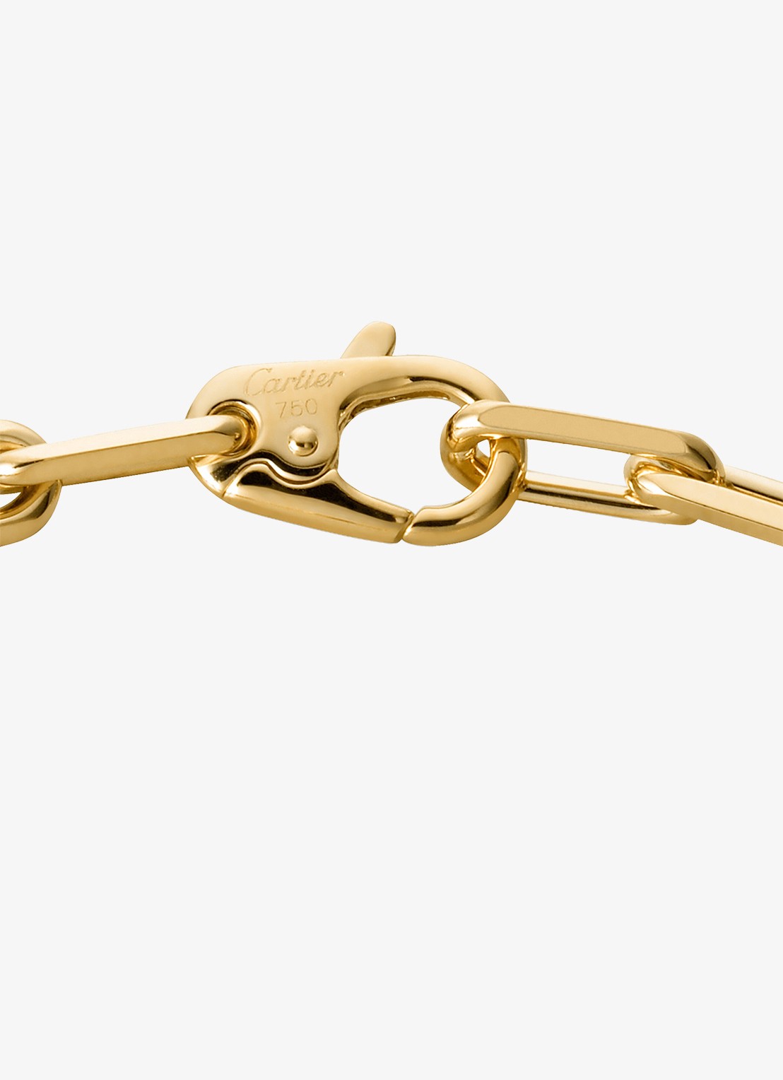 Cartier Santos de Cartier armband medium van 18 karaat geelgoud CRB6021300 - detail geelgoud