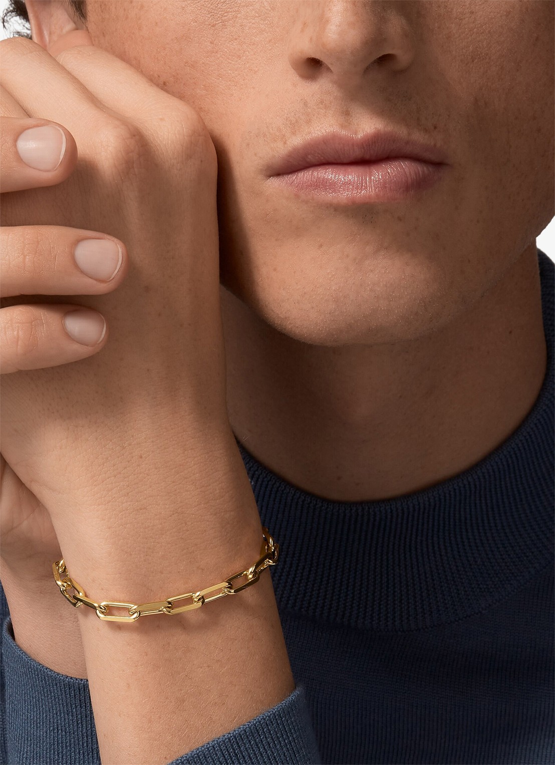 Cartier Santos de Cartier armband medium van 18 karaat geelgoud CRB6021300 - voorkant 8 geelgoud