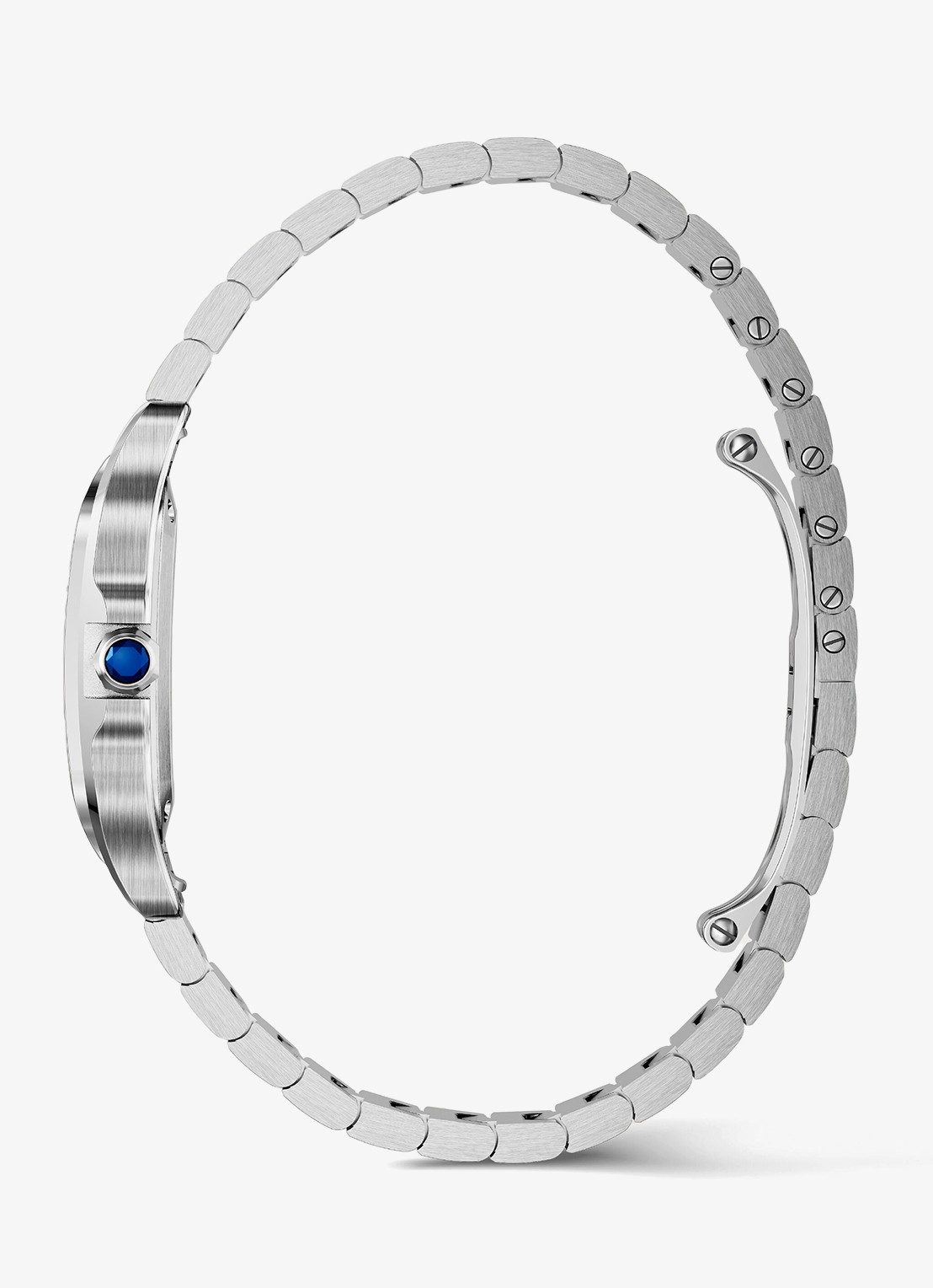 Cartier Santos de Cartier horloge CRWSSA0082 - achterkant zilver