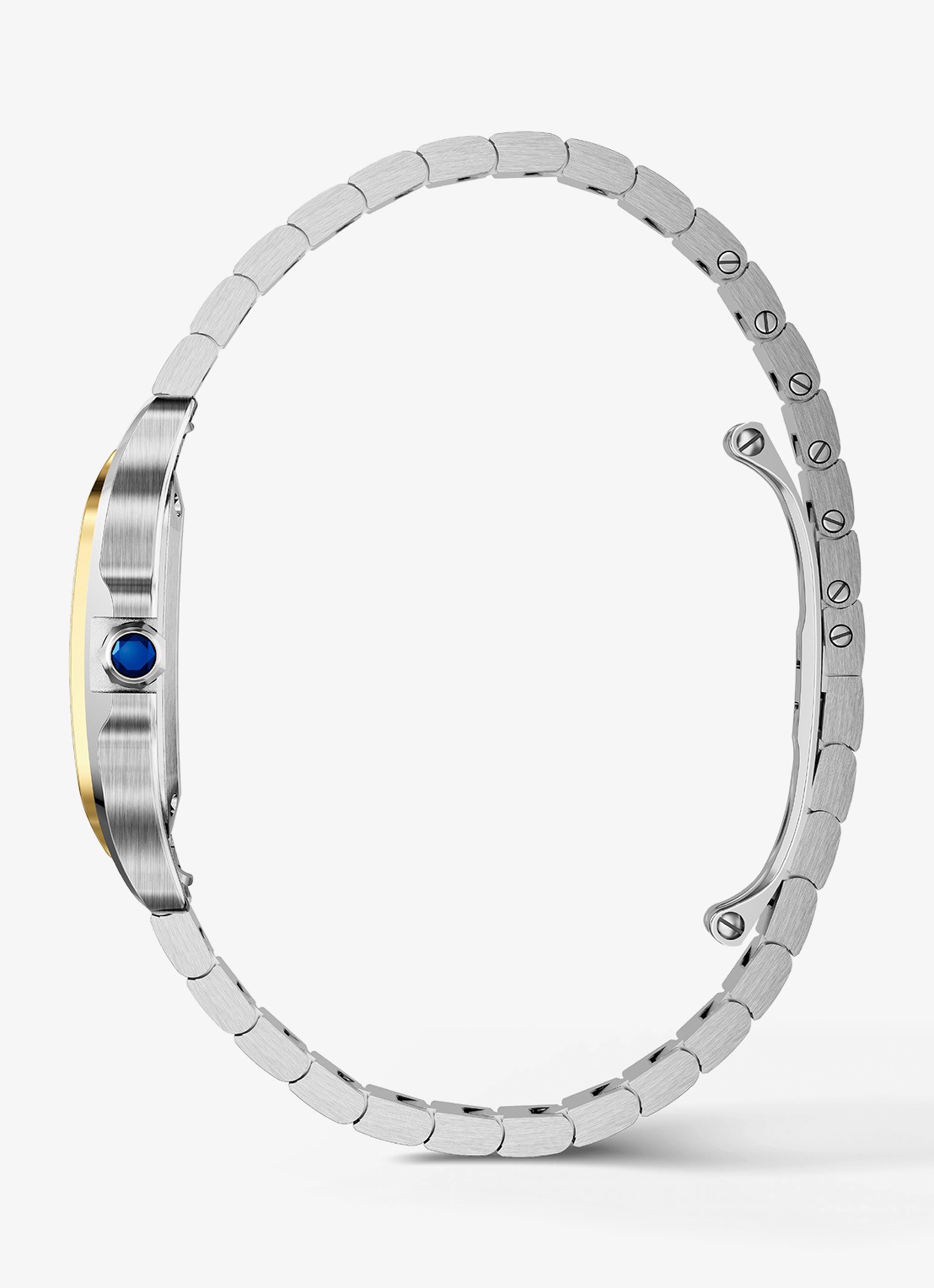 Cartier Santos de Cartier horloge, small model van 18 karaat geelgoud en staal CRW2SA0033 - detail 2 geelgoud