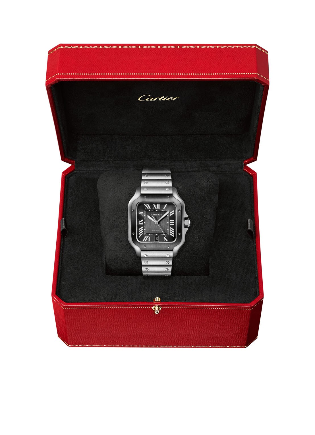 Cartier Santos de Cartier Large horloge met verwisselbaar bandje CRWSSA0037 - detail 3 zwart