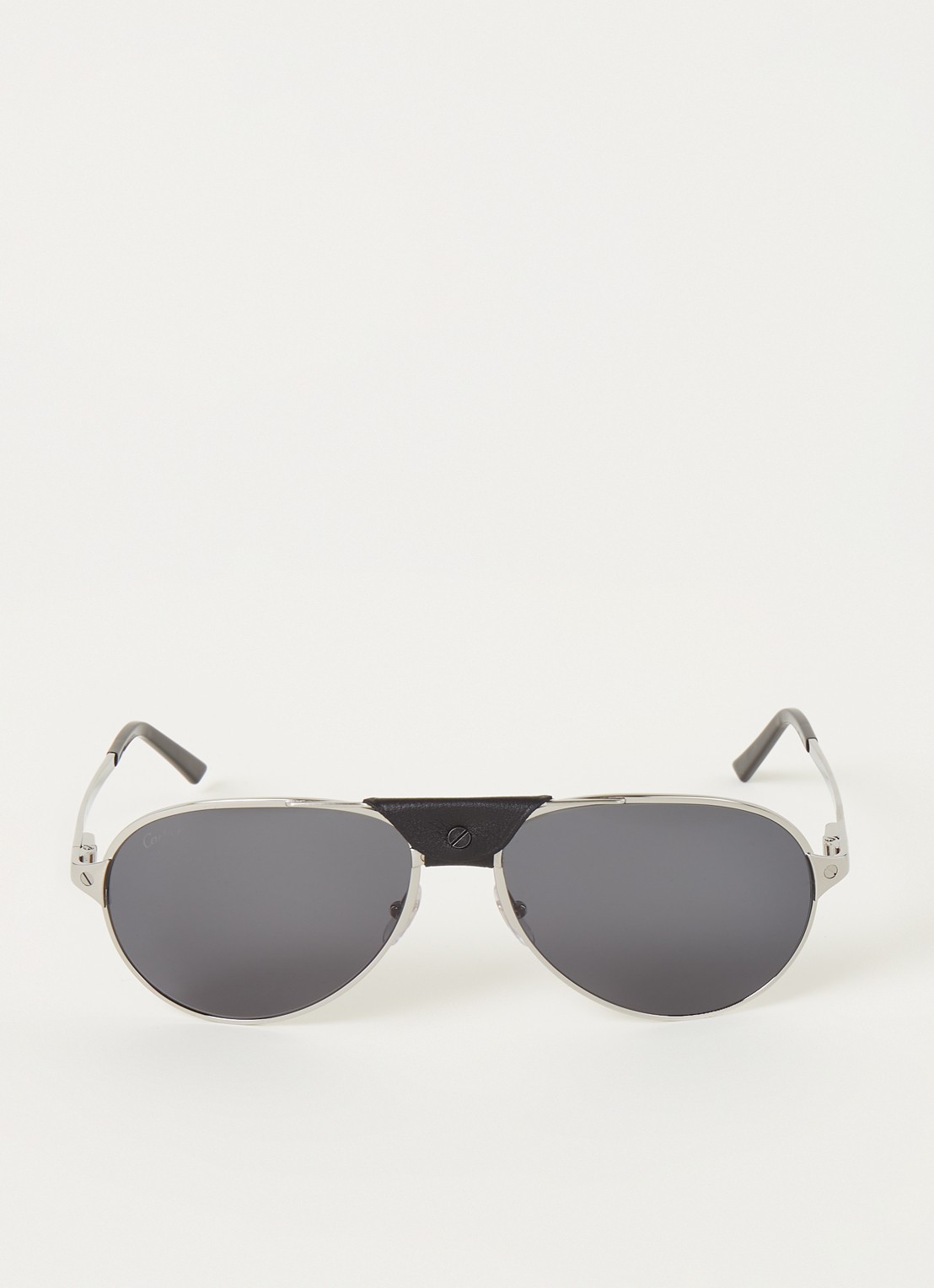 Cartier Santos De Cartier zonnebril CT0034S - voorkant 2 zilver