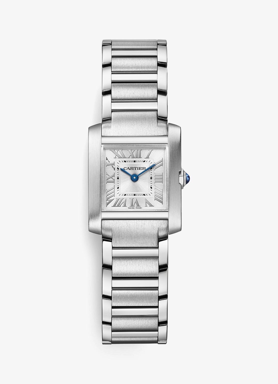 Cartier Tank Française horloge, small model CRWSTA0129 - voorkant zilver