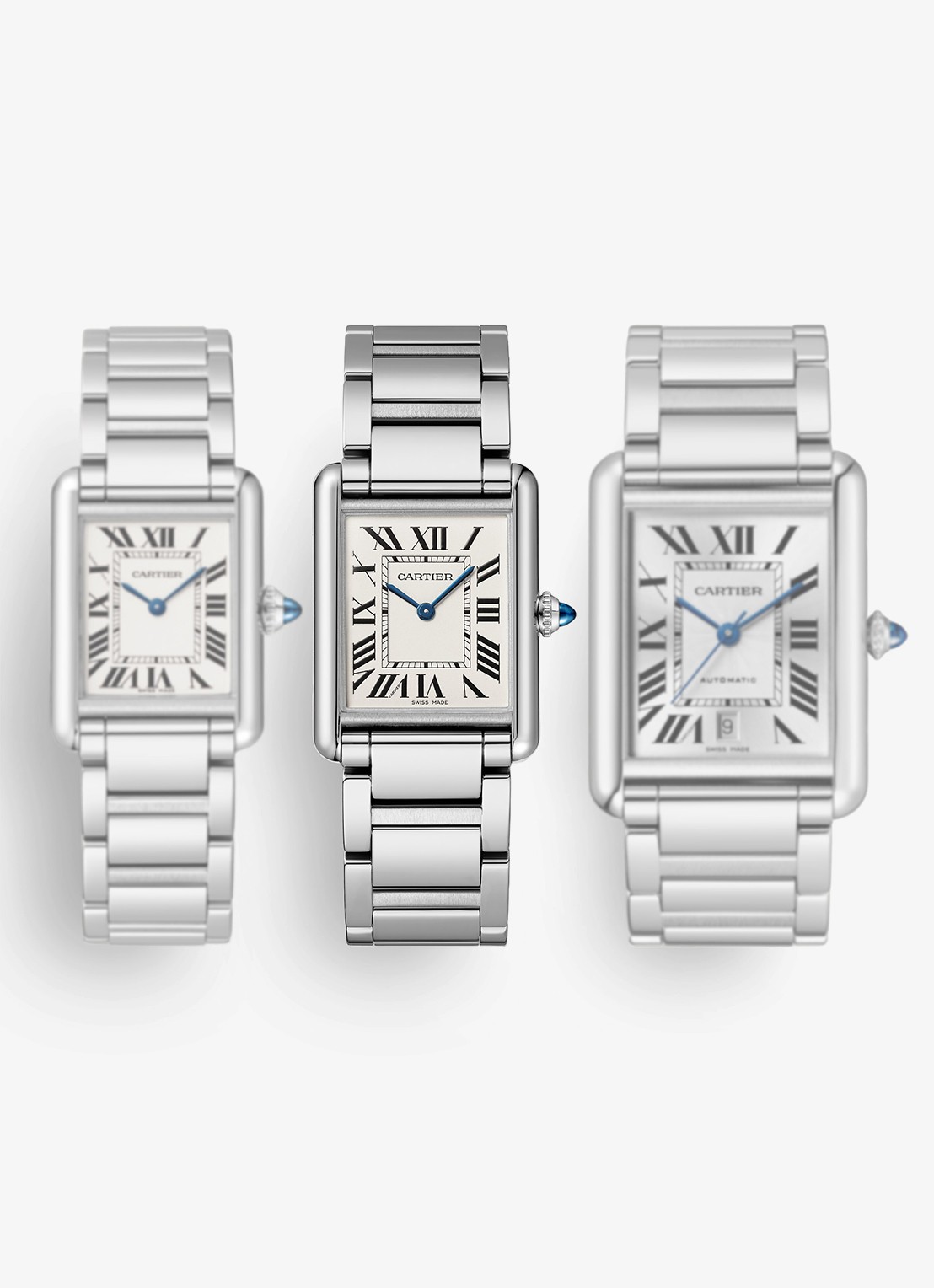 Cartier Tank Must de Cartier horloge, large model CRWSTA0106 - detail 6 zilver