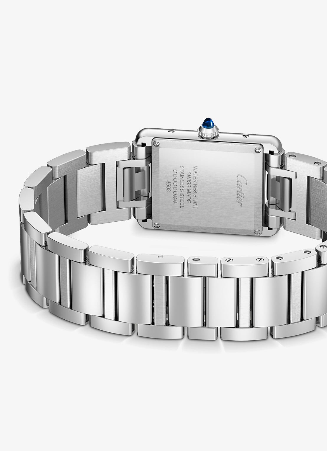 Cartier Tank must SolarBeat™ horloge CRWSTA0122 - detail 5 zilver