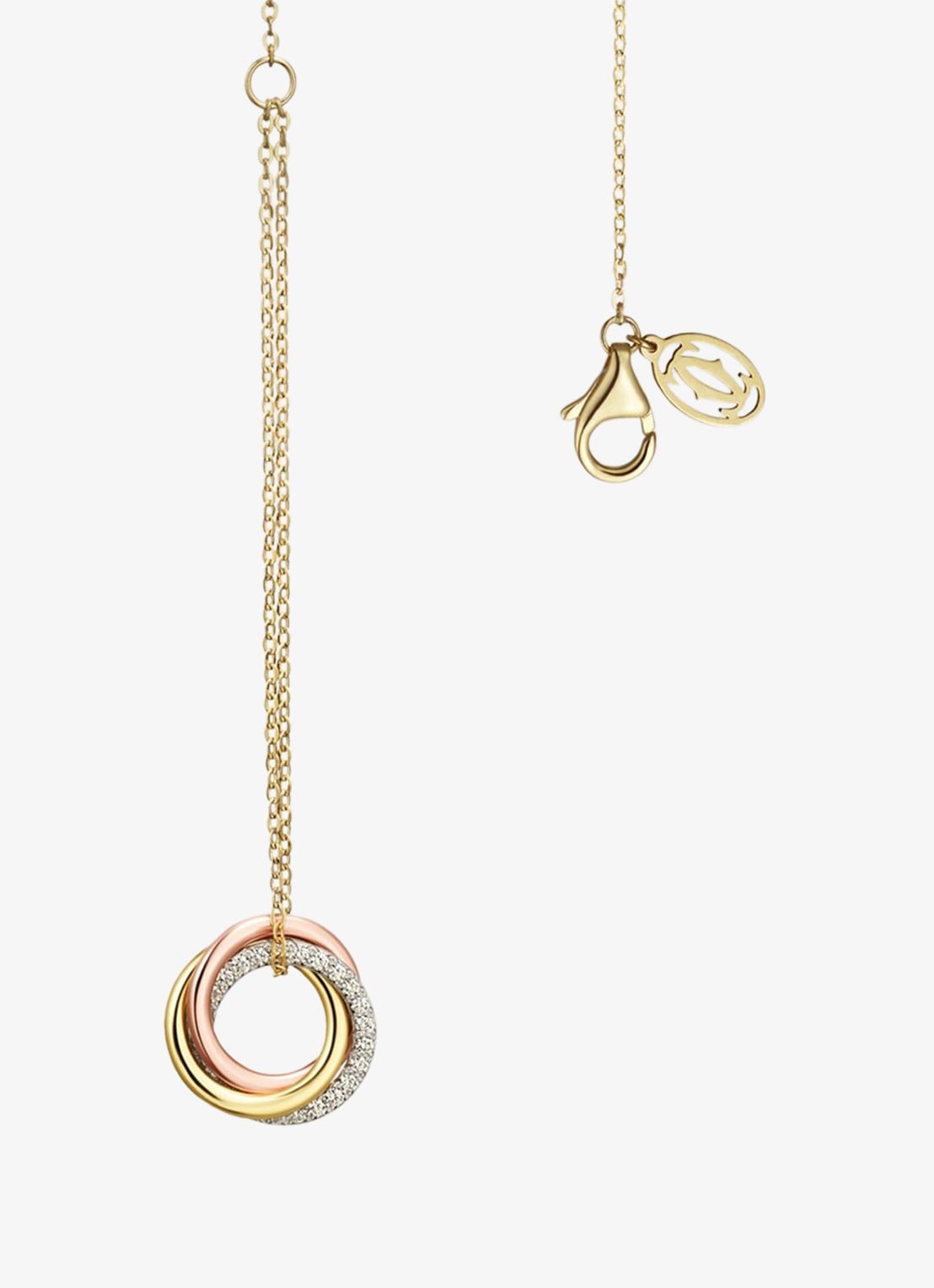 Cartier Trinity armband van 18 karaat rosé-, geel-, en witgoud met 25 diamanten CRB6069815 - detail 3 multicolor