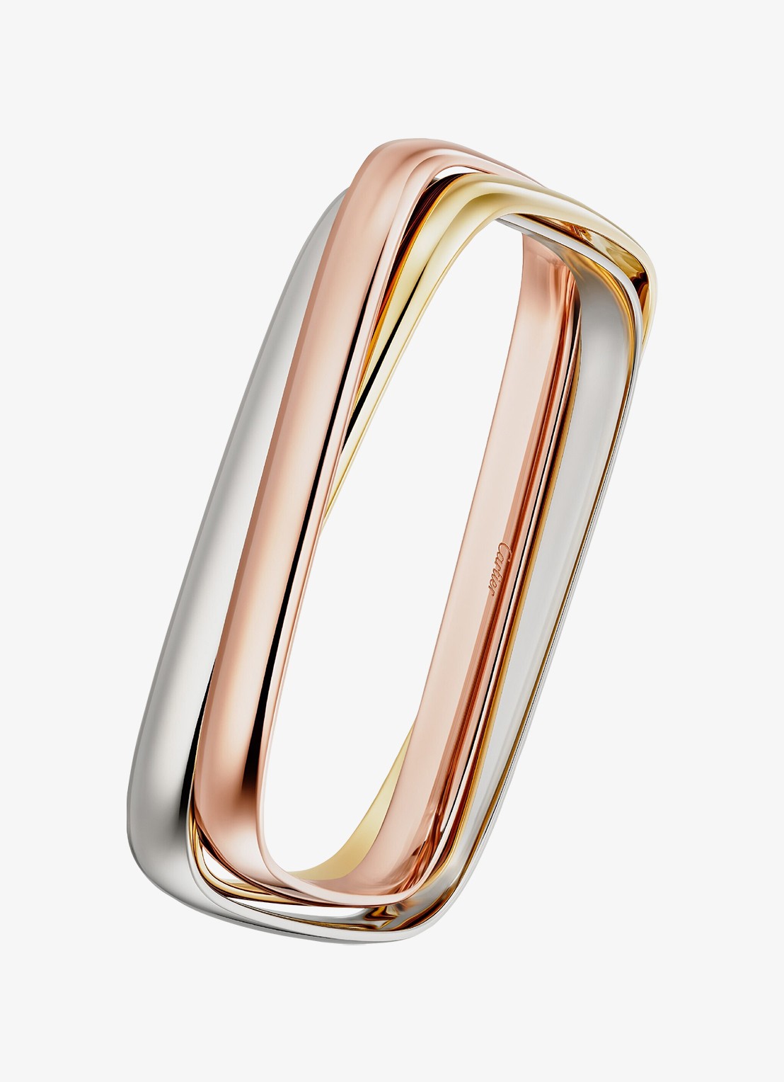 Cartier Trinity armband van 18 karaat rosé-, wit-, en geelgoud CRB6078017 - detail 3 multicolor