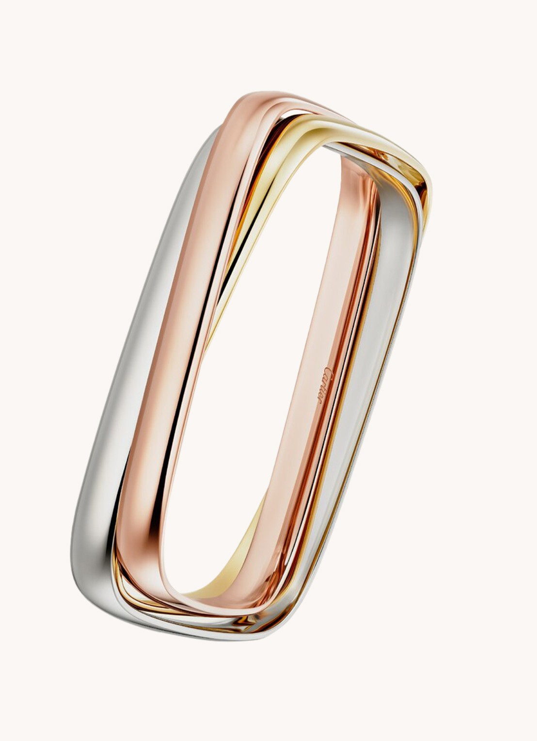 Cartier Trinity de Cartier bangle van 18 karaat rosé-, geel-, en witgoud CRB6078016 - detail 3 goud