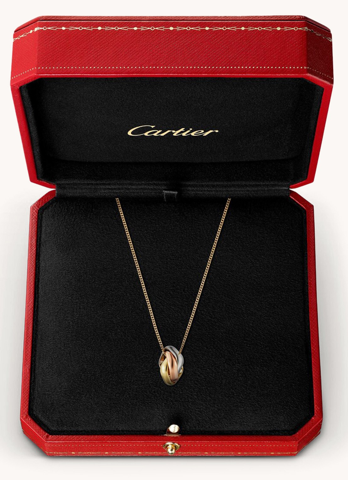 Cartier Trinity de Cartier ketting van 18 karaat rosé-, geel-, en witgoud CRB7224955 - detail 6 goud