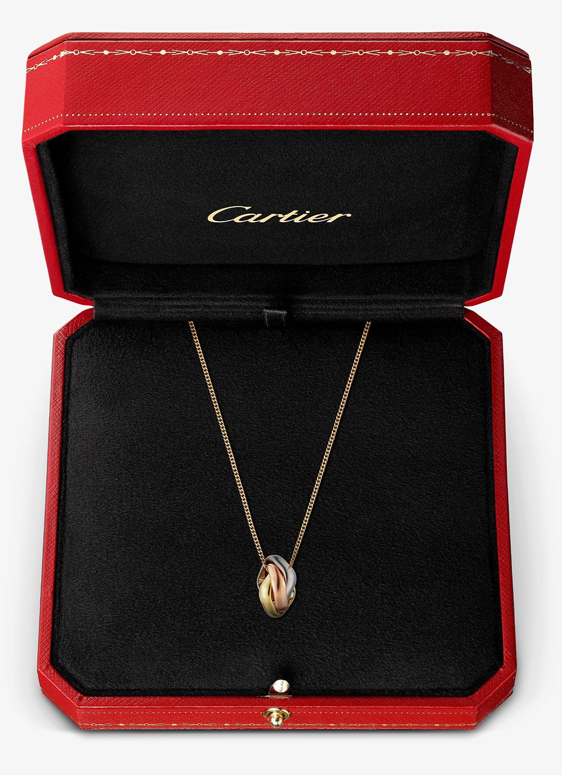 Cartier Trinity de Cartier ketting van 18 karaat rosé-, geel-, en witgoud CRB7224956 - detail 5 goud