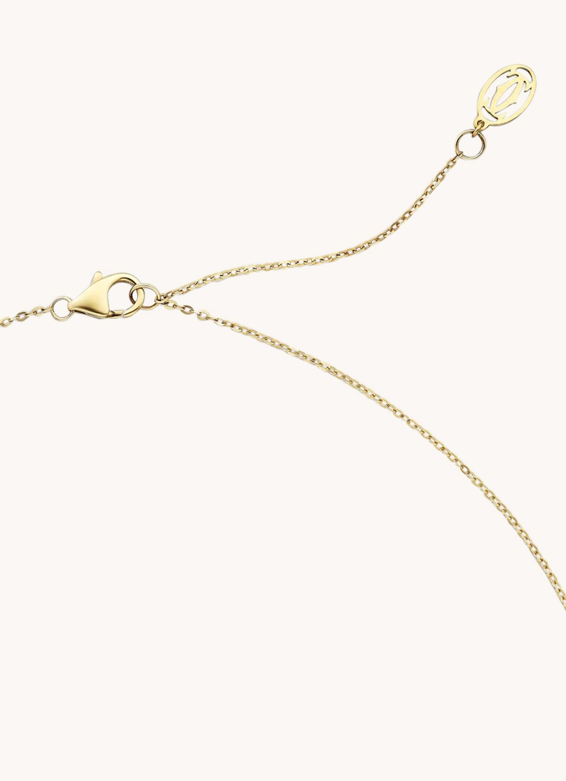 Cartier Trinity de Cartier ketting van 18 karaat rosé-, geel-, en witgoud met diamanten CRB7224843 - detail 7 goud