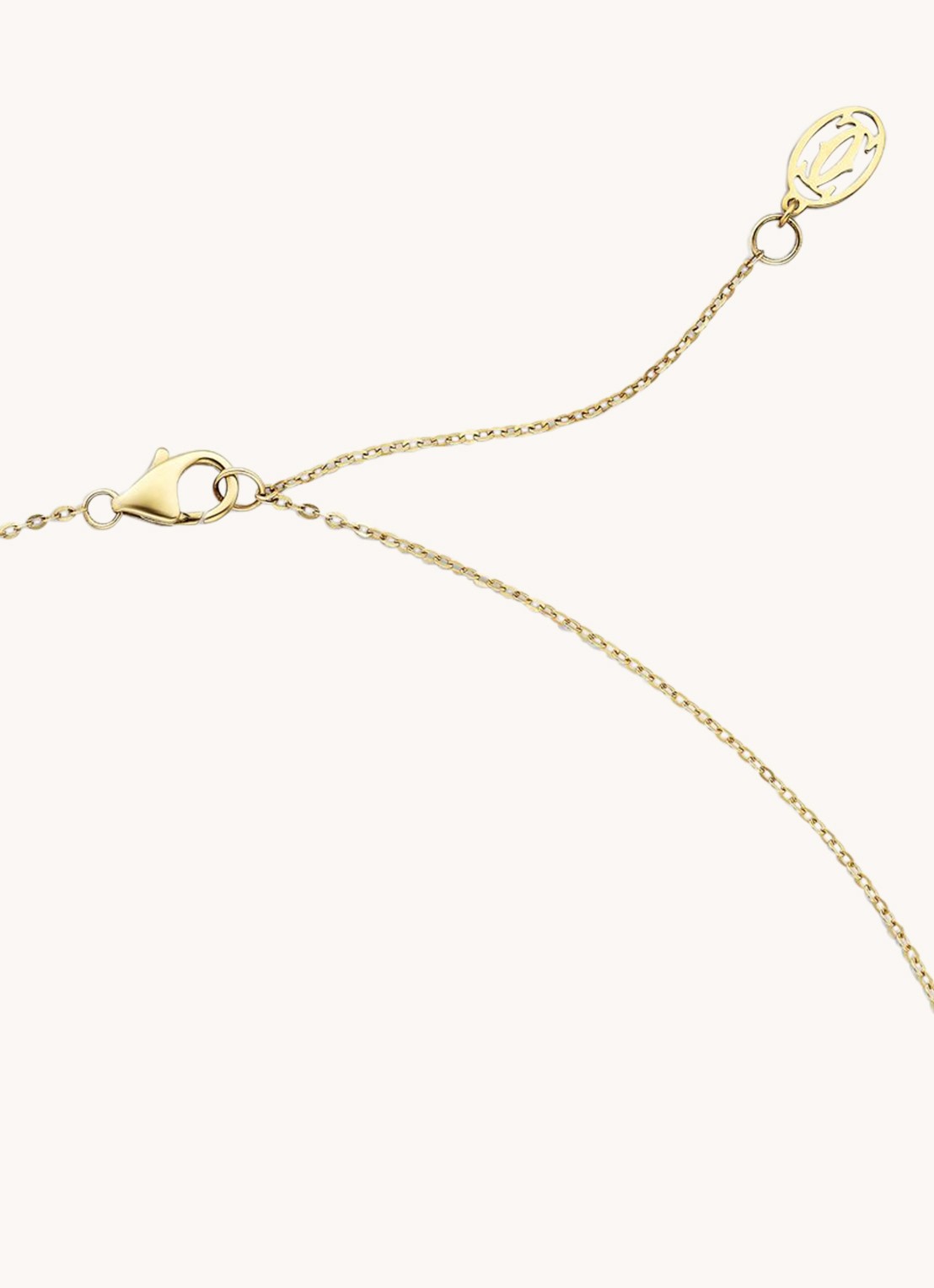Cartier Trinity de Cartier ketting van 18 karaat rosé-, geel-, en witgoud met diamanten CRB7224844 - detail 6 goud