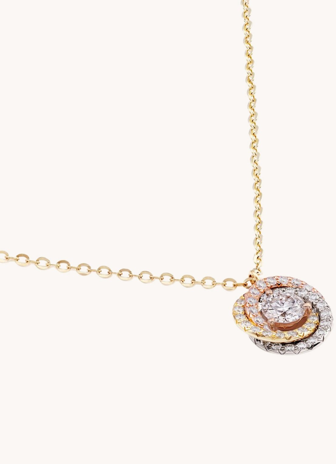 Cartier Trinity de Cartier ketting van 18 karaat rosé-, wit,- en geelgoud met diamanten CRB7224807 - detail 5 goud