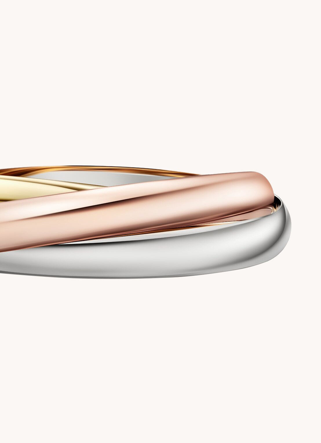 Cartier Trinity de Cartier XL bangle van 18 karaat rosé-, geel-, en witgoud CRB6077918 - detail 3 multicolor