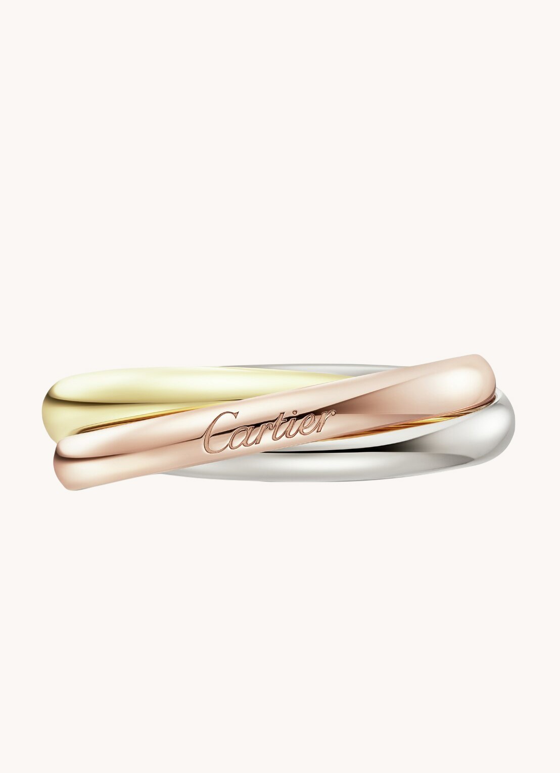 Cartier Trinity ring small van 18 karaat rosé-, wit-, en geelgoud    - detail 5 multicolor