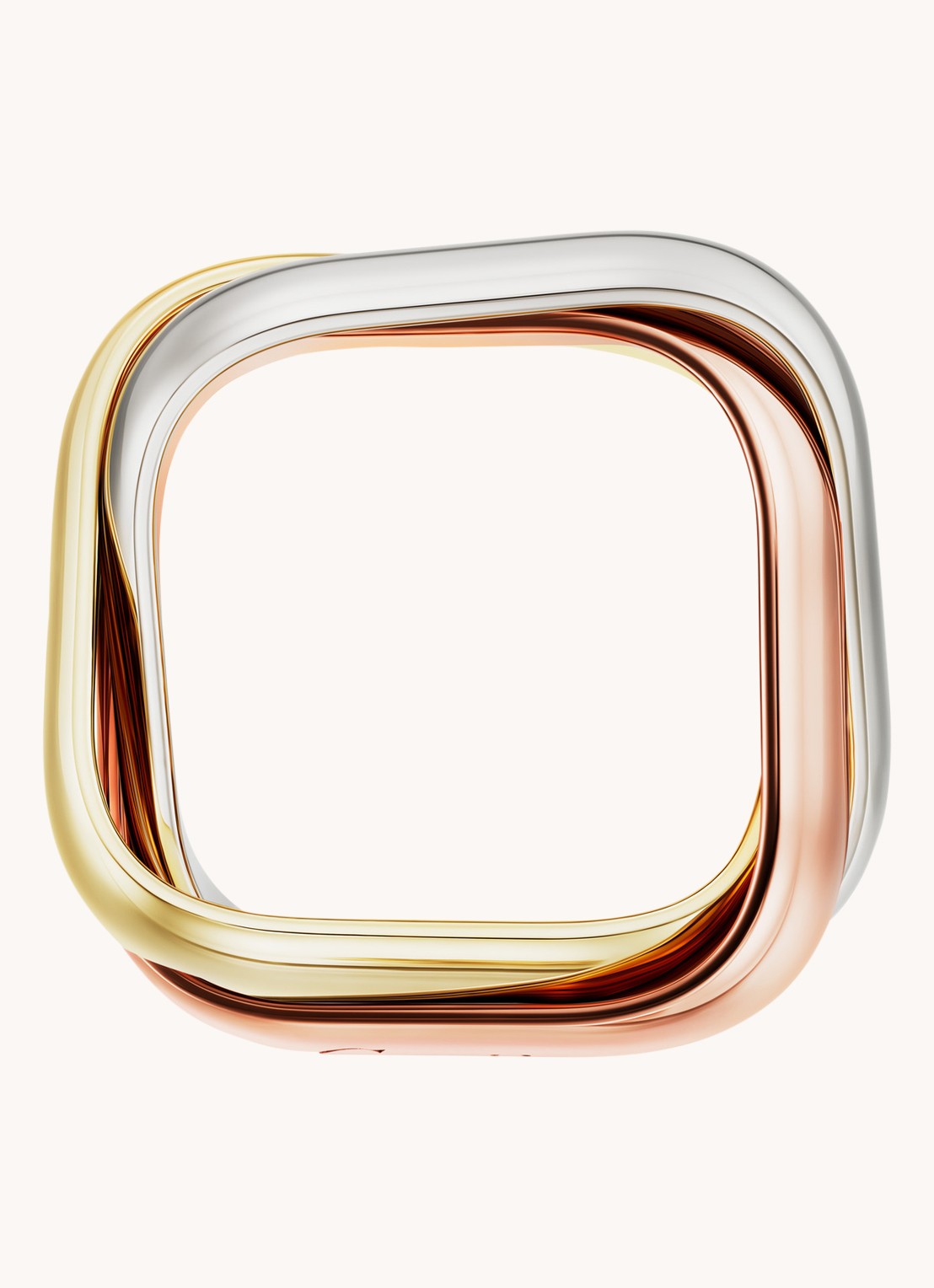 Cartier Trinity ring van 18 karaat rosé-, geel-, en witgoud CRB42399 - detail 2 goud