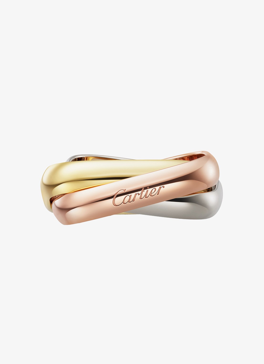 Cartier Trinity ring van 18 karaat rosé-, wit-, en geelgoud CRB42406 - detail 2 multicolor