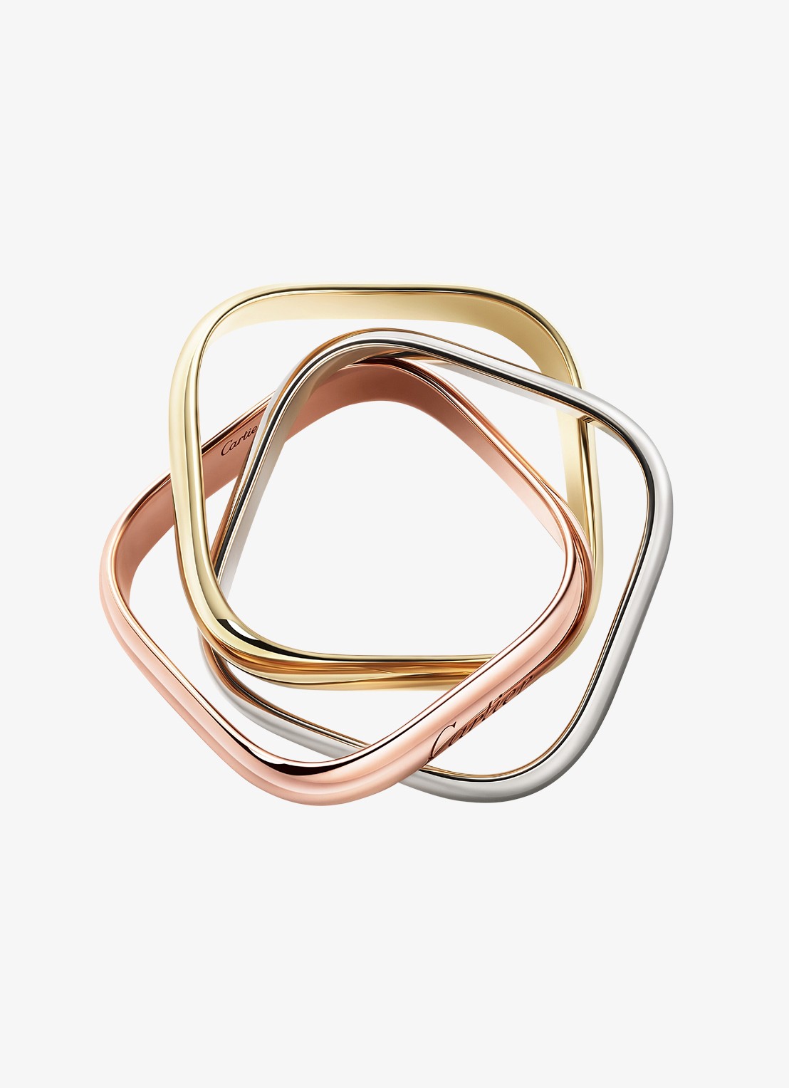 Cartier Trinity ring van 18 karaat rosé-, wit-, en geelgoud CRB42406 - detail 3 multicolor