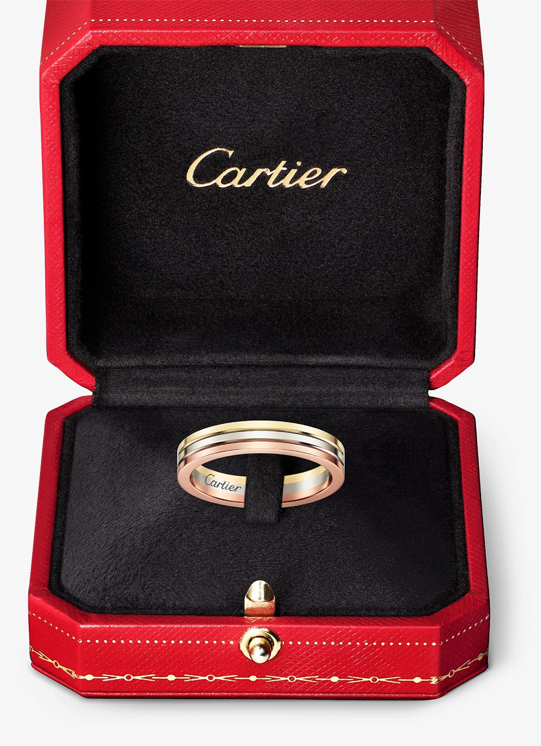 Cartier Vendome Louis Cartier trouwring van 18 karaat rosé-, wit-, en geelgoud CRB4052200 - detail 7 goud