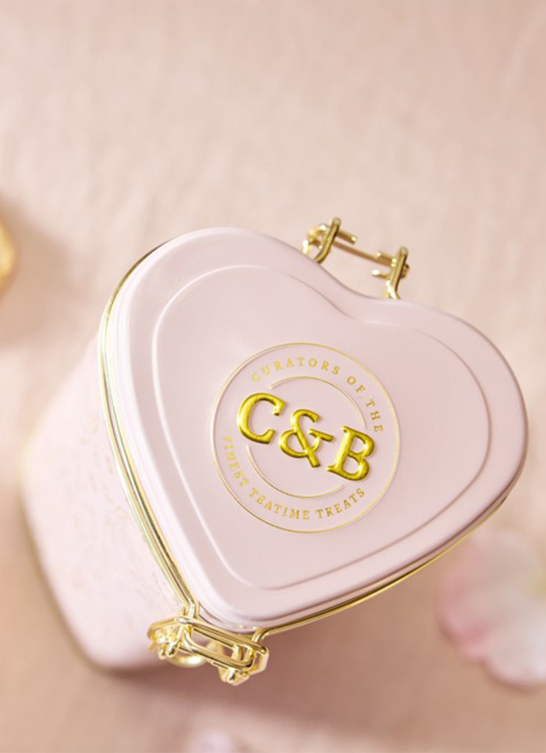 Cartwright & Butler Koekjes met framboos en witte chocolade in blik 200 gram - detail beige