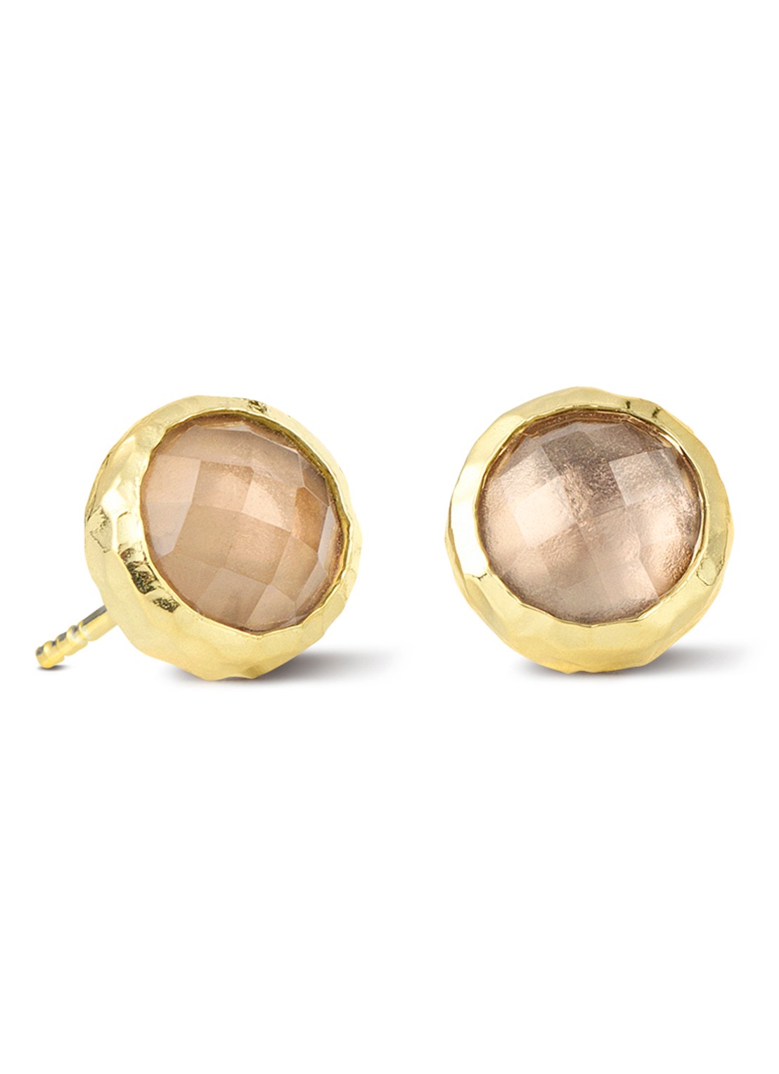 Casa Jewelry Amalfi oorknopjes verguld - voorkant goud