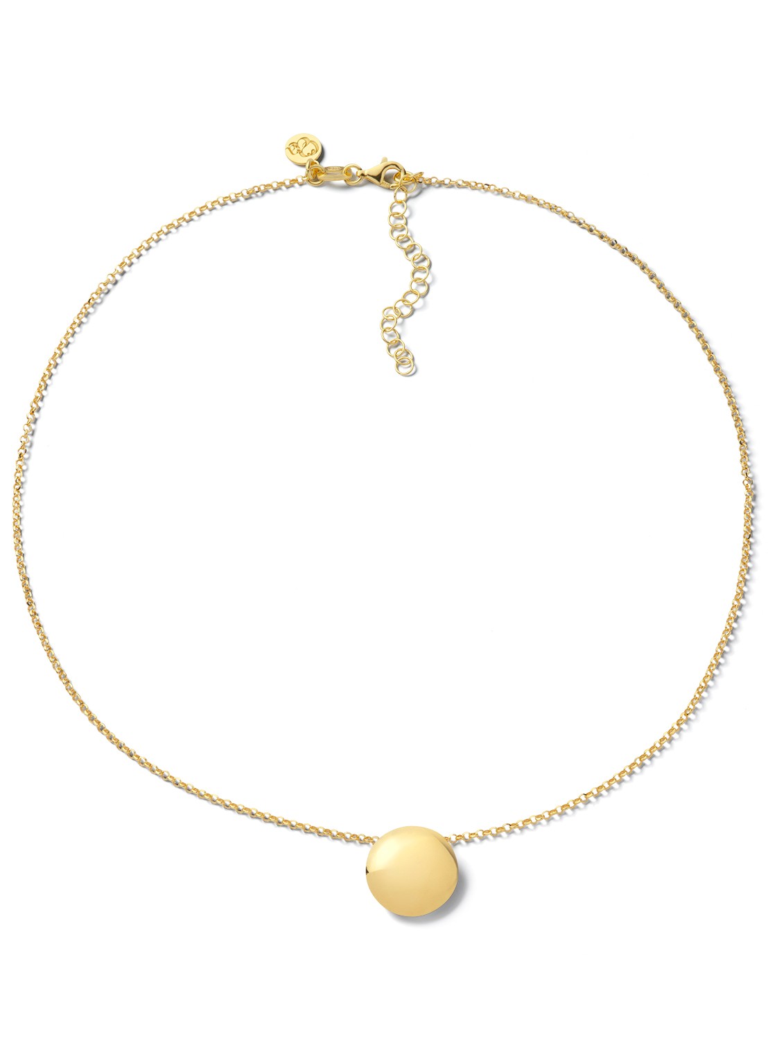 Casa Jewelry Balloon Shiny ketting verguld - voorkant goud