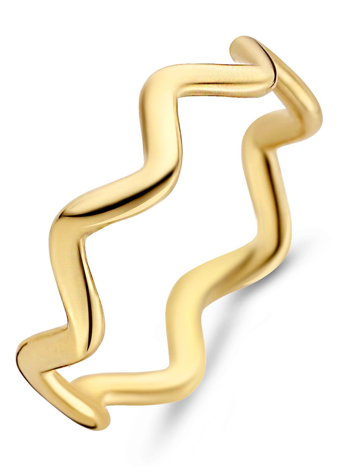 Casa Jewelry Bondi ring verguld - voorkant 3 goud