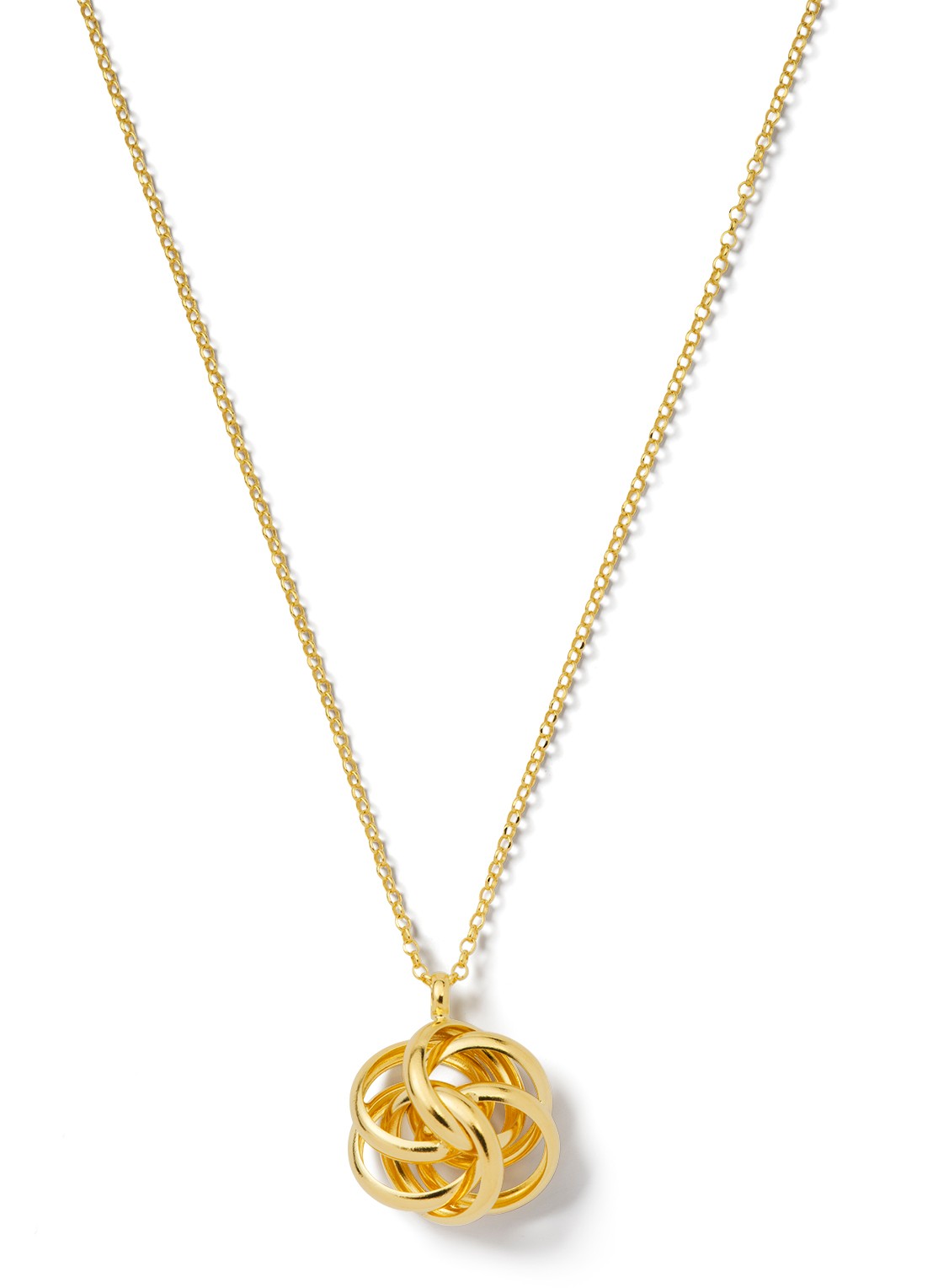 Casa Jewelry Bouton ketting verguld - voorkant goud