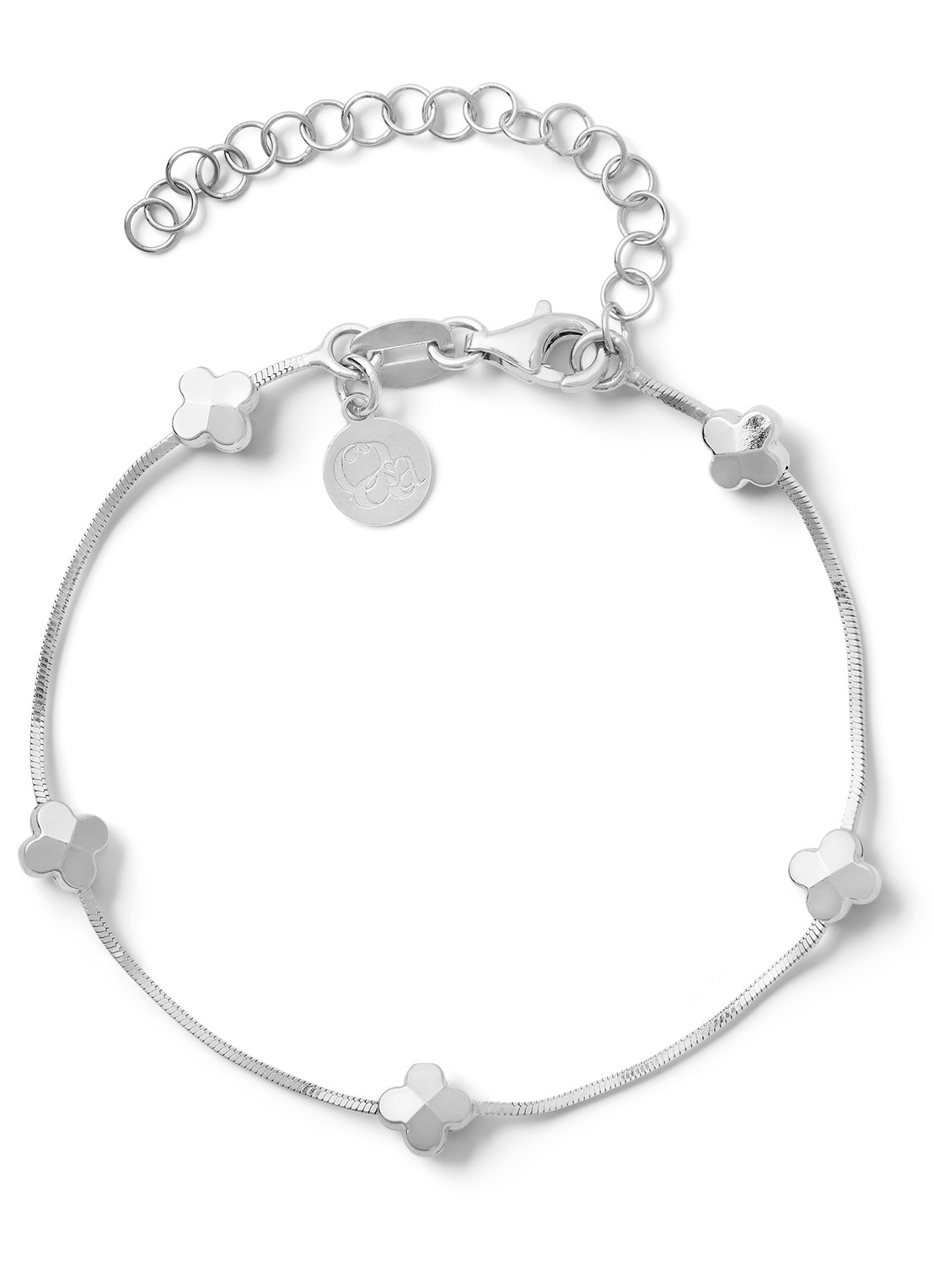 Casa Jewelry Chipette armband van zilver  - voorkant zilver