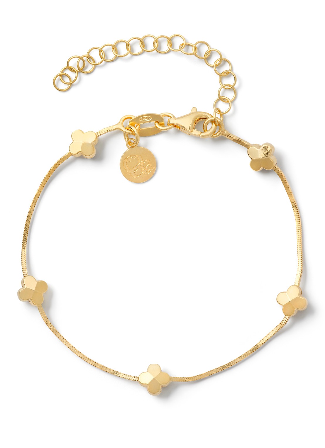 Casa Jewelry Chipette armband verguld  - voorkant goud
