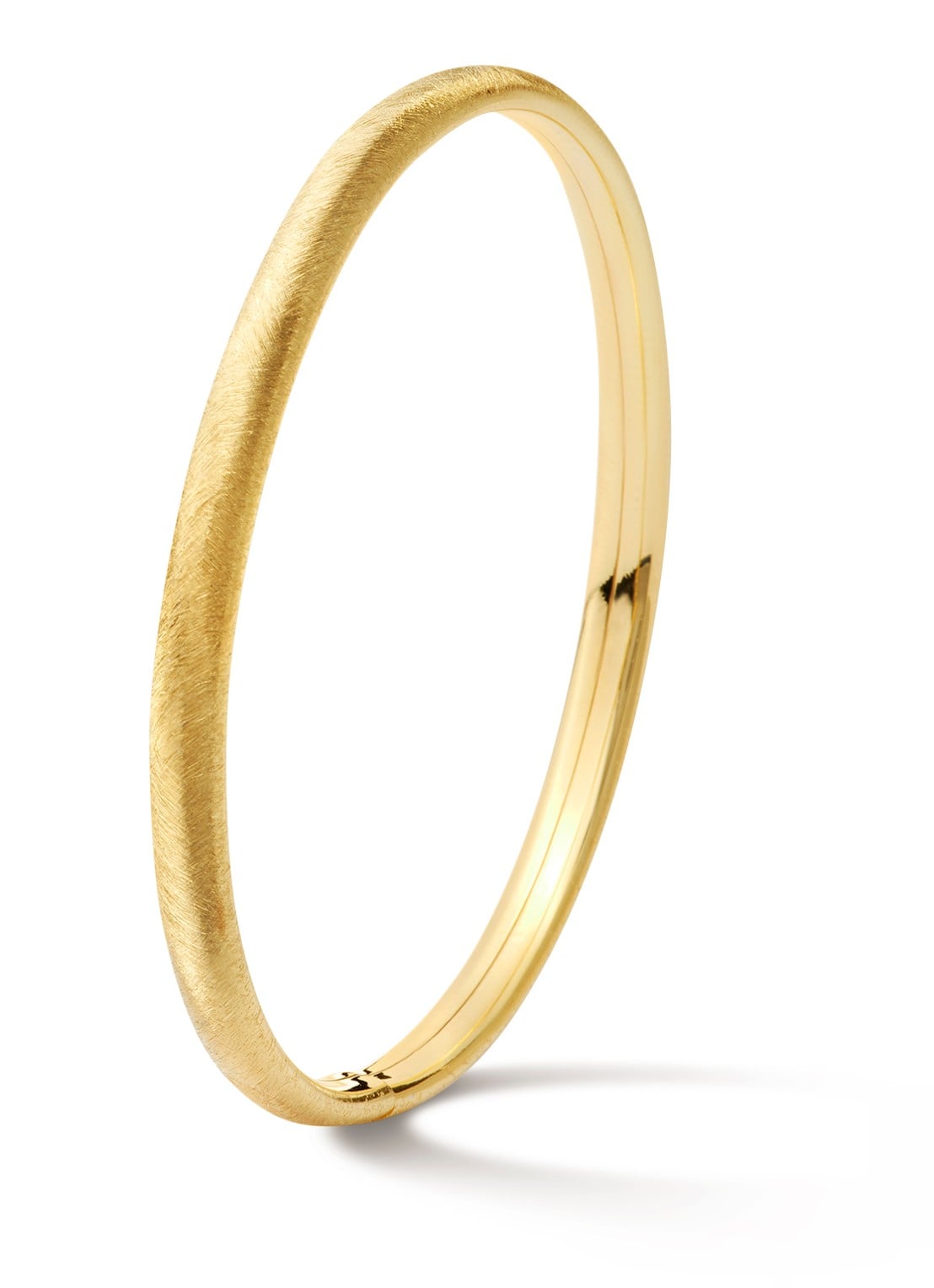 Casa Jewelry Class S Satin bangle verguld  - voorkant goud