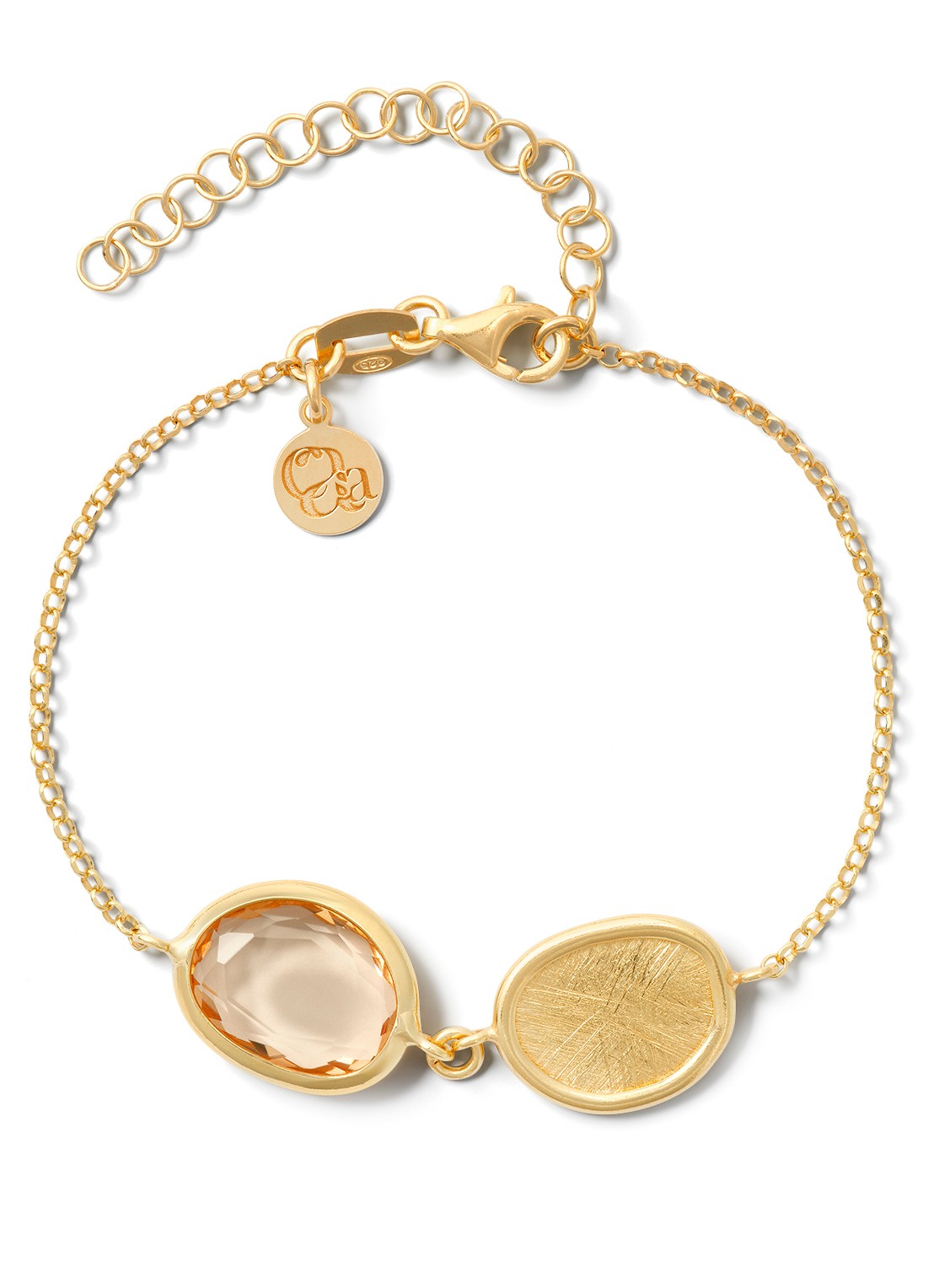Casa Jewelry Colette armband verguld - voorkant goud