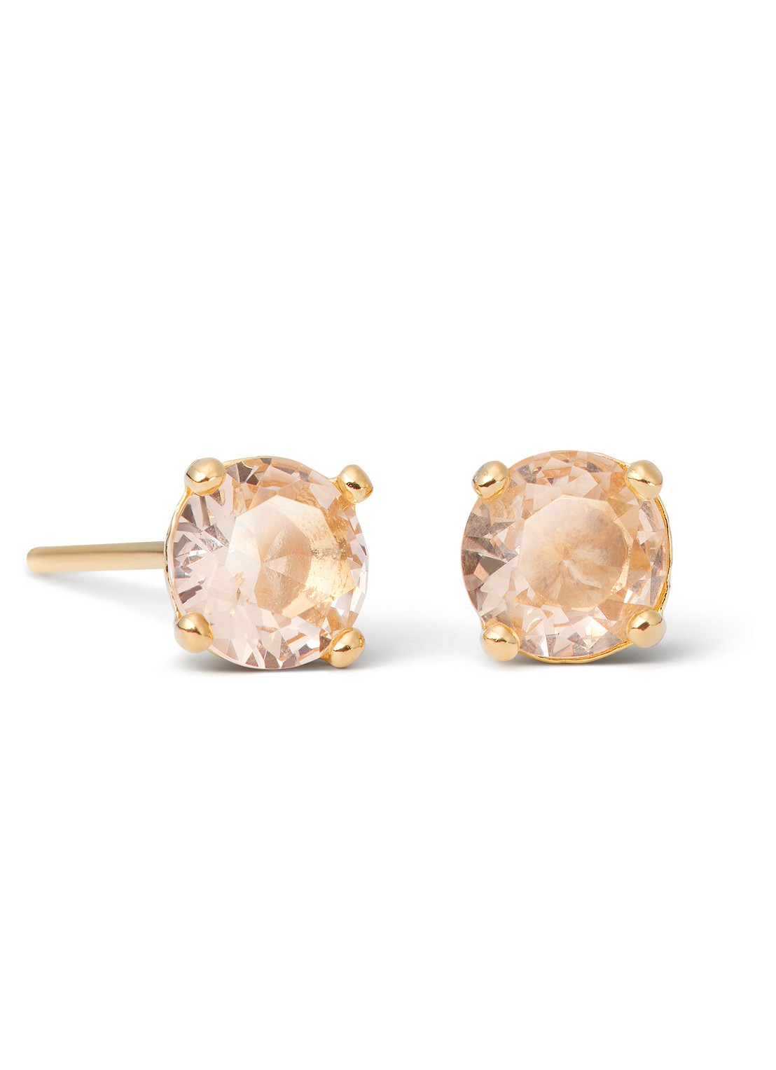 Casa Jewelry Demi oorknopjes verguld  - voorkant goud